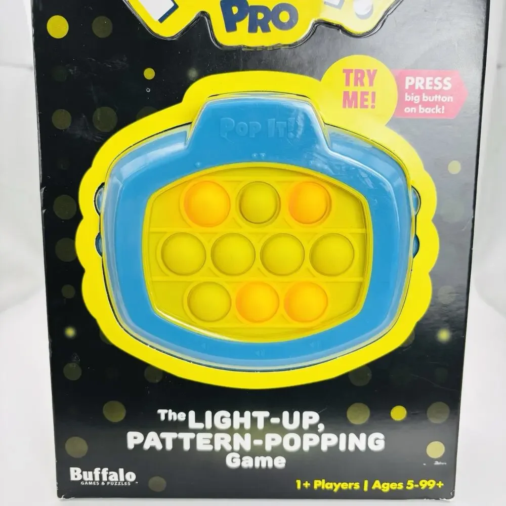 NEW ~ Buffalo Games ~ Pop It! Pro ~ The Light-Up Pattern Popping Game. Cool Game